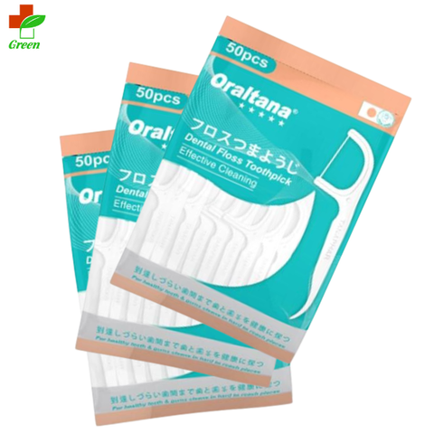  Tăm chỉ kẽ răng Oraltana (gói 50 cây) 