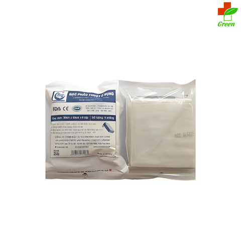  Gạc phẫu thuật ổ bụng 30x40x8 lớp 