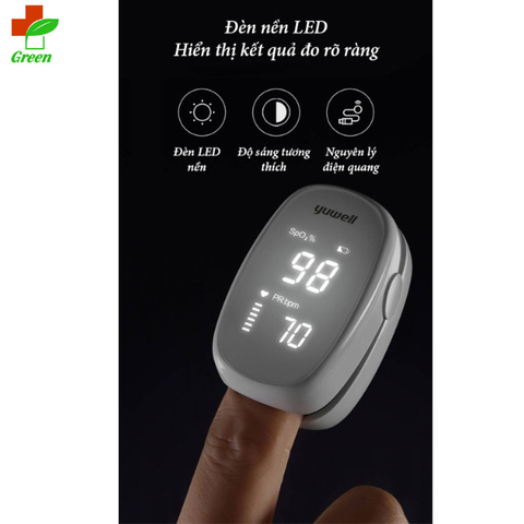  Máy đo nồng độ oxy trong máu SpO2 Yuwell YX 102 
