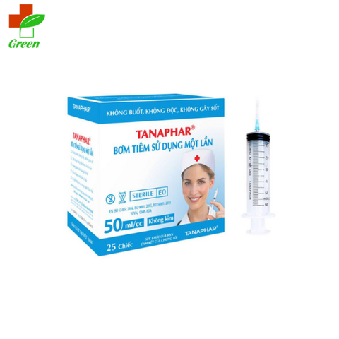  Bơm tiêm Tanaphar - 1ml, 3ml, 5ml, 10ml, 20ml, 50ml 