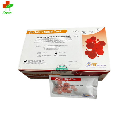  Que test nhanh HIV CTK Biotech Hoa Kỳ Combo Ag/Ab thế hệ thứ 4 