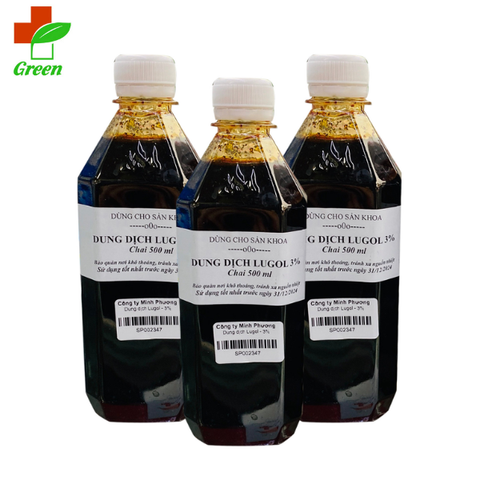  Dung dịch Lugol 3% khử trùng vết thương - chai 500ml 