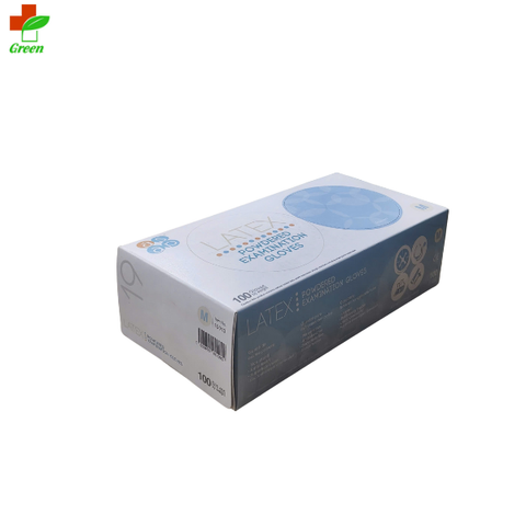  Găng tay cao su có bột Latex Sap - Malaysia (Hộp 100 chiếc) 
