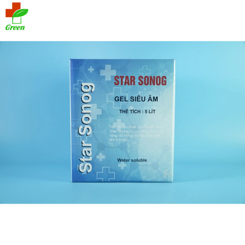  Gel siêu âm Star Sonog xanh (Can 5 lít) 