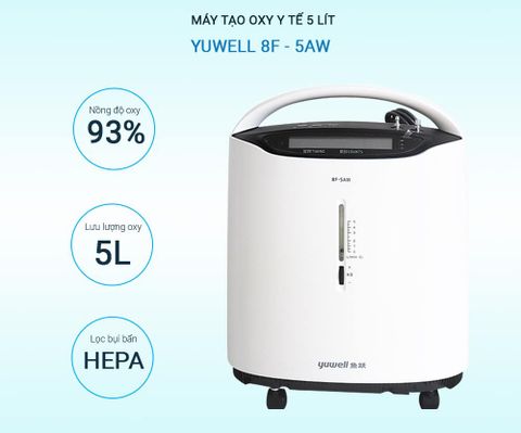  Máy tạo oxy Yuwell 8F 5AW - Dung tích 5 lít 
