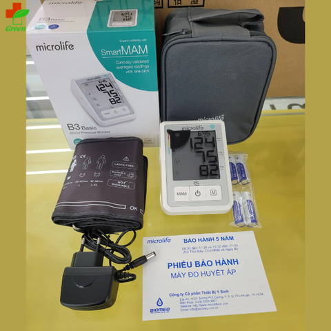  Máy đo huyết áp bắp tay Microlife B3 Basic 
