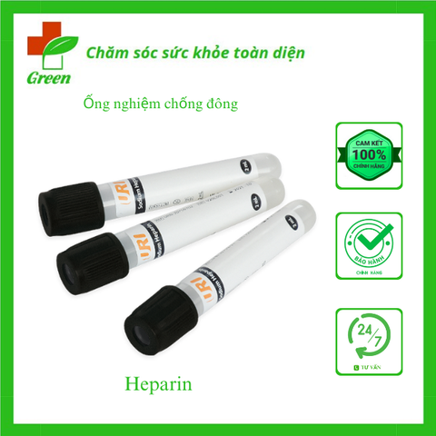  Ống nghiệm chống đông Heparin HTM (Khay 100 Ống) 