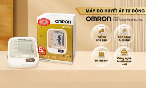  Máy đo huyết áp bắp tay Omron JPN600, sản xuất trực tiếp tại Nhật Bản 