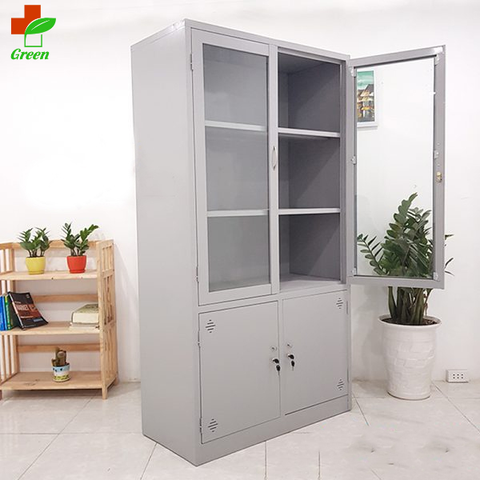  Tủ đựng tài liệu 4 cánh sắt kính 09K3 