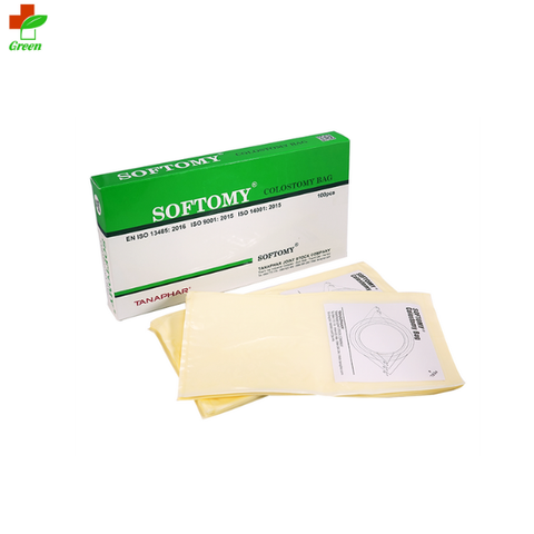  Túi hậu môn nhân tạo Softomy Hộp 100 Cái - (Size 45, 60) 