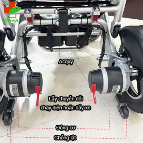  Xe lăn điện Akiko A91 siêu nhẹ - Giá tốt 2024 