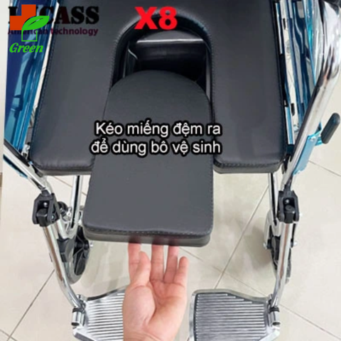  Xe lăn có bô và phanh tay Lucass X8 