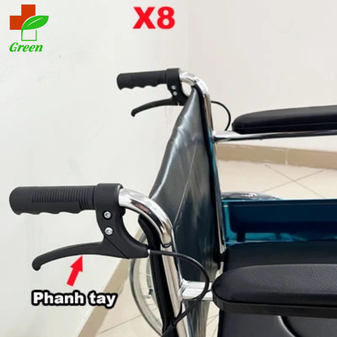  Xe lăn có bô và phanh tay Lucass X8 