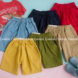  Quần short kaki mềm lưng thun bé trai Uniqlo xuất xịn 