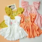  [SIZE LỚN] Đầm thiết kế Babydoll lụa 4 màu 