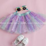  Chân váy tutu cầu vồng thiết kế độc quyền Cutekids 