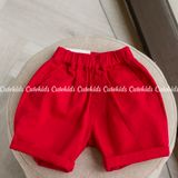  Quần short kaki mềm lưng thun bé trai Uniqlo xuất xịn 