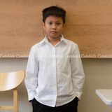  Áo sơ mi tay dài vải oxford - Made by Cutekids 