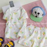  Bộ ngắn xuất Hàn BTBG cotton giấy 