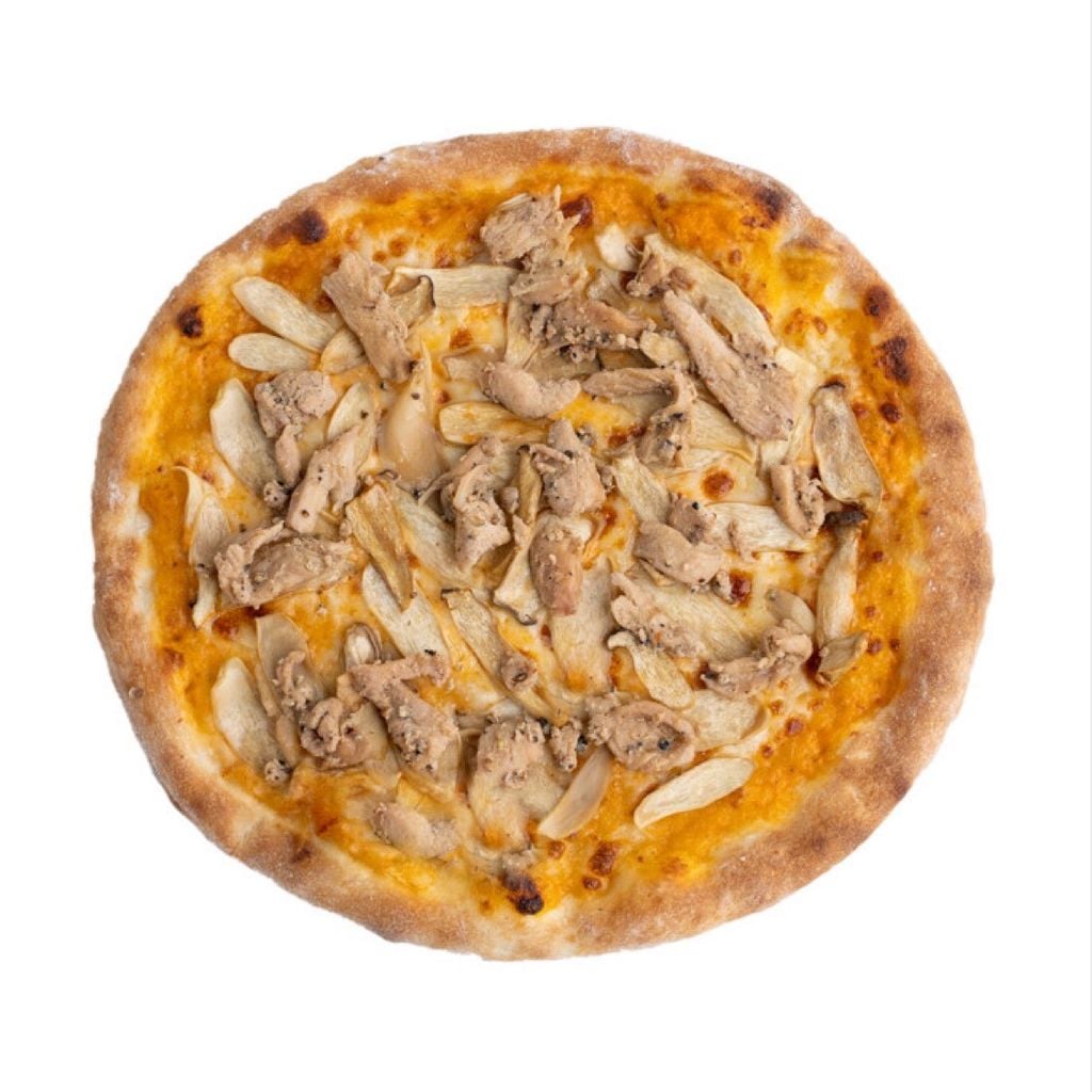  PIZZA GÀ NƯỚNG PHÔ MAI CAY – BBQ CHICKEN & CHILLI DRESSING 