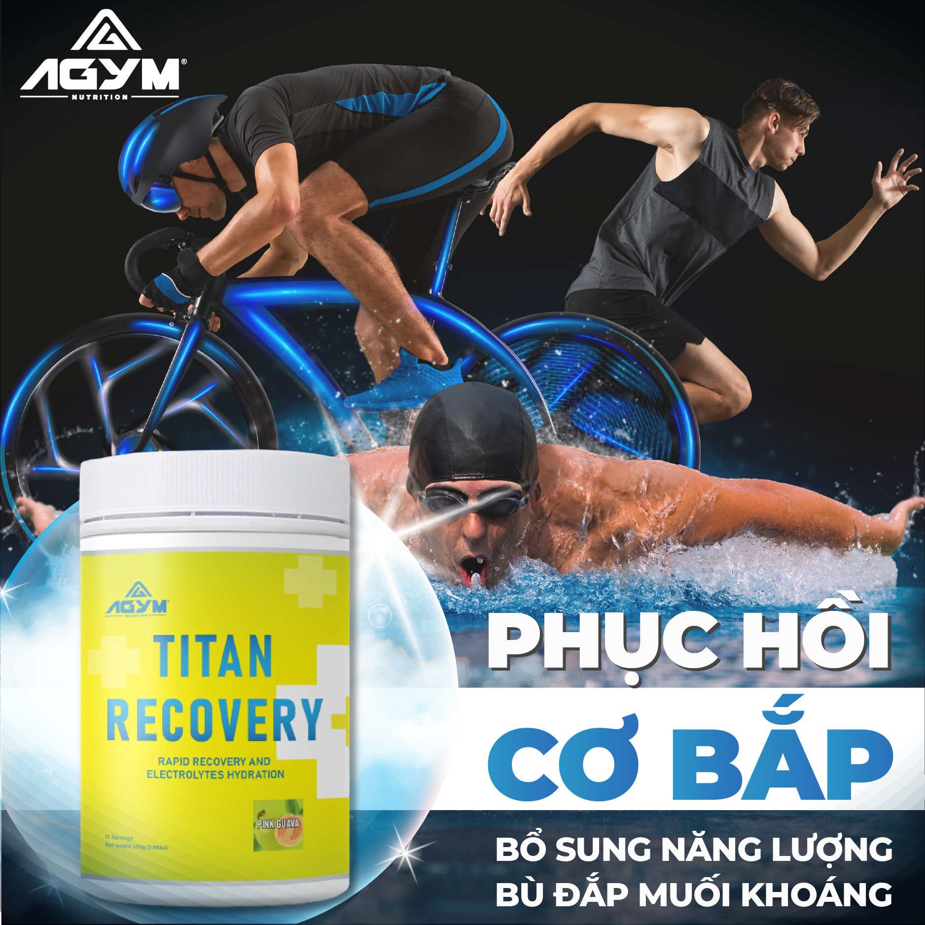  Titan Recovery 450g - Phục Hồi Cơ Bắp, Bù Đắp Muối Khoáng 