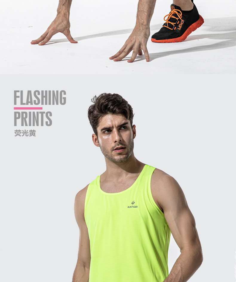  Áo Singlet Chạy Bộ Nam RunTiger 4976A-2 