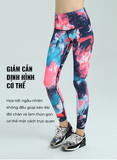  Quần Dài Chạy Bộ Nữ RunTiger 3754E - Màu Xanh Cam Hồng 