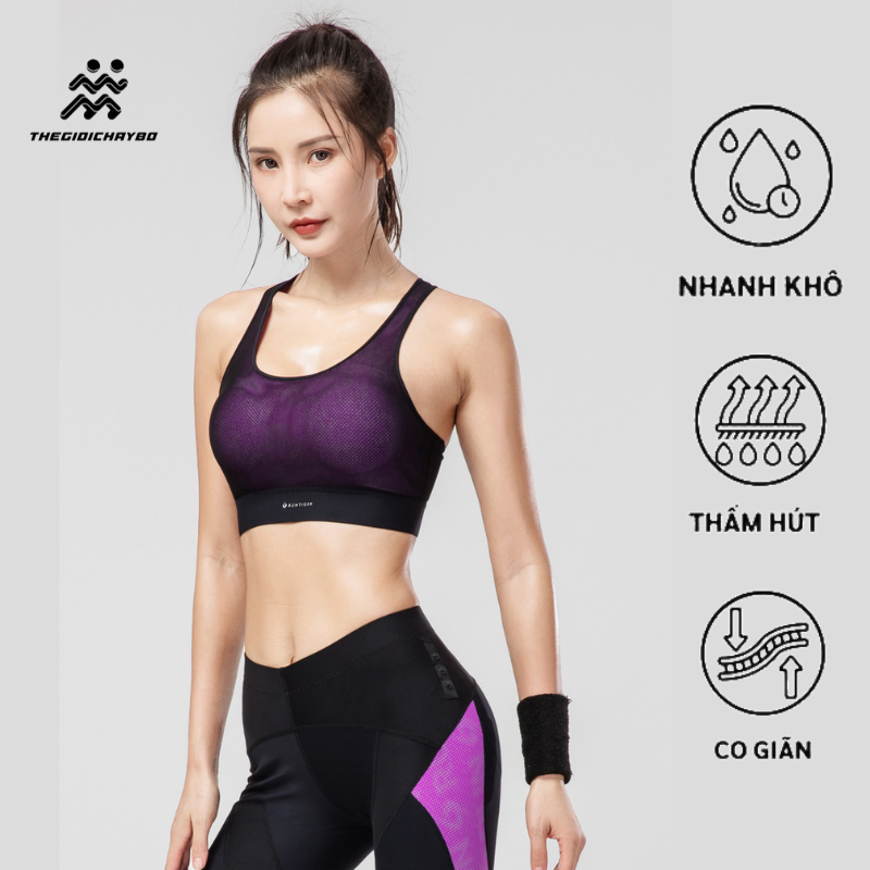  Áo Bra Nữ RunTiger 5328 - Màu Tím 