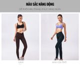  Quần Dài Chạy Bộ Nữ RunTiger 4449 - Màu Đen Xanh Lá 