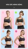  Áo Bra Chạy Bộ Nữ RUNTIGER 4488 - Màu Đen Cam 