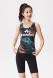  Áo Chạy Bộ Singlet Nữ Runtiger WM-7122 Full Printing - Black 