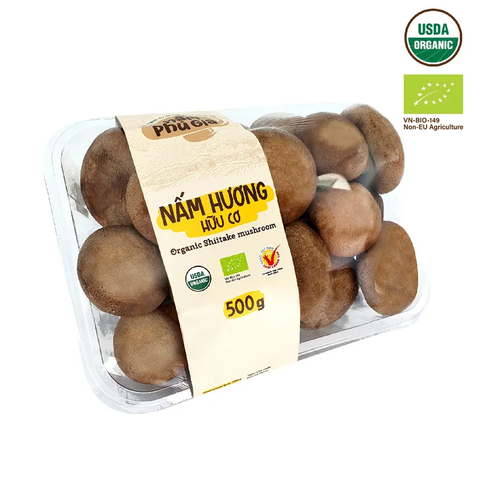  Nấm Hương tươi | Hữu cơ | Khay | 500g 