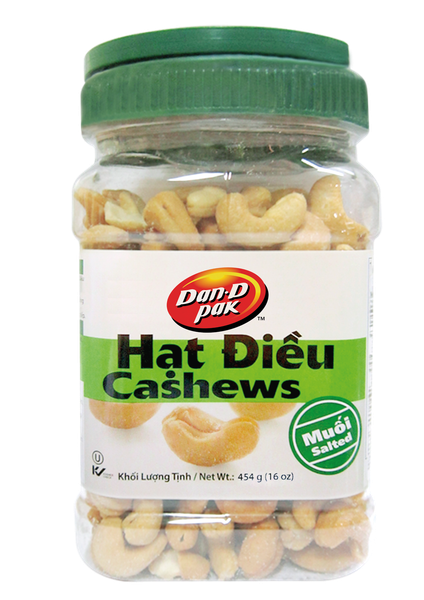 Thùng Hạt Điều Có Muối 454G x 12 Hũ