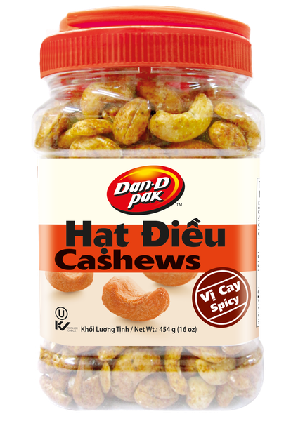 Thùng Hạt Điều Cay 454G x 12 Hũ