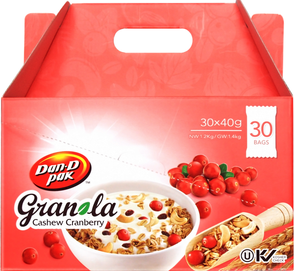 Thùng Ngũ Cốc Yến Mạch, Điều, Nam Việt Quất (40G x 30 Gói) x 12 Hộp