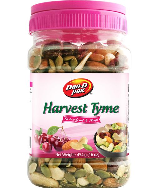 Thùng Thập Cẩm Hạt & Trái Cây Khô Harvest Tyme 454G x 12 Hũ