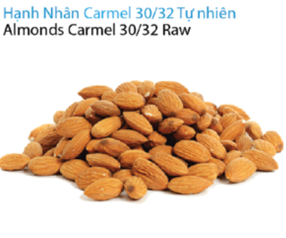 Hạnh nhân Carmel 30/32 Sống, Sấy