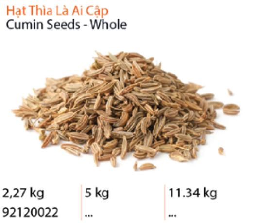 Hạt thìa là Ai Cập