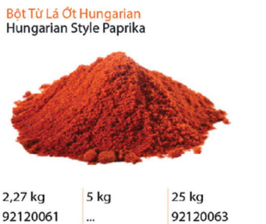 Bột từ lá ớt Hungarian