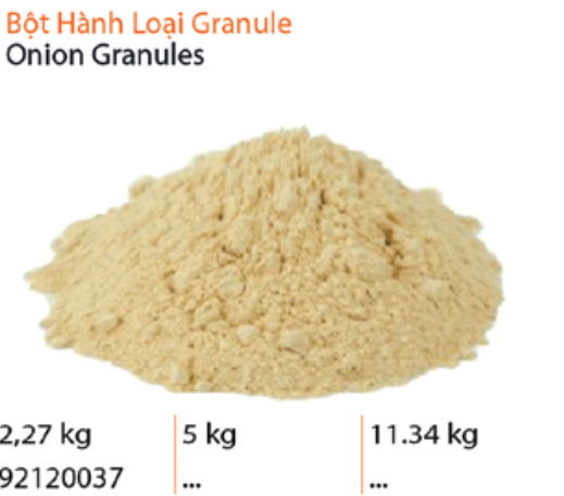 Bột hành loại Granule