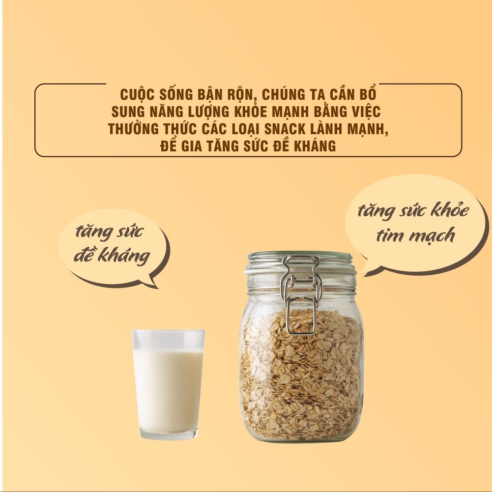 Yến Mạch cán, xay, ăn liền dành cho người ăn kiêng dinh dưỡng, tốt cho sức khỏe, giàu chất xơ 1kg Dan D Pak