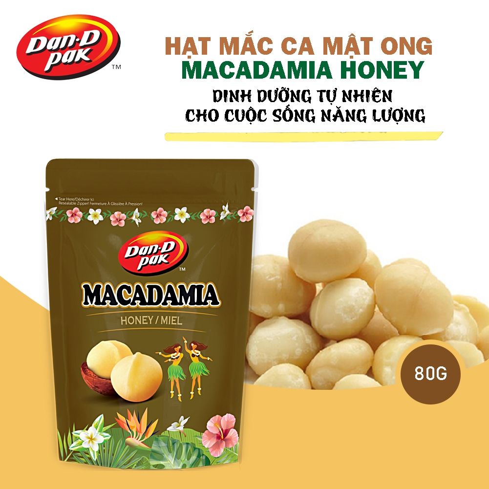 Hạt maca cà phê, mật ong, muối, sống ăn vặt tốt cho sức khỏe 80g Dan D Pak