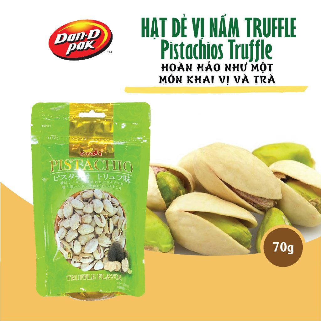 Hạt dẻ cười vị nấm Truffle 70g Dan D Pak
