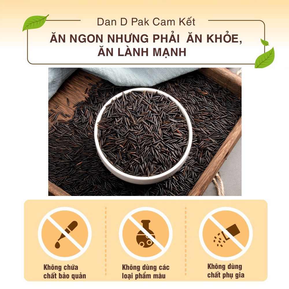 Gạo hoang dã hương vị hoang sơ từ hàng ngàn năm 500g Dan D Pak