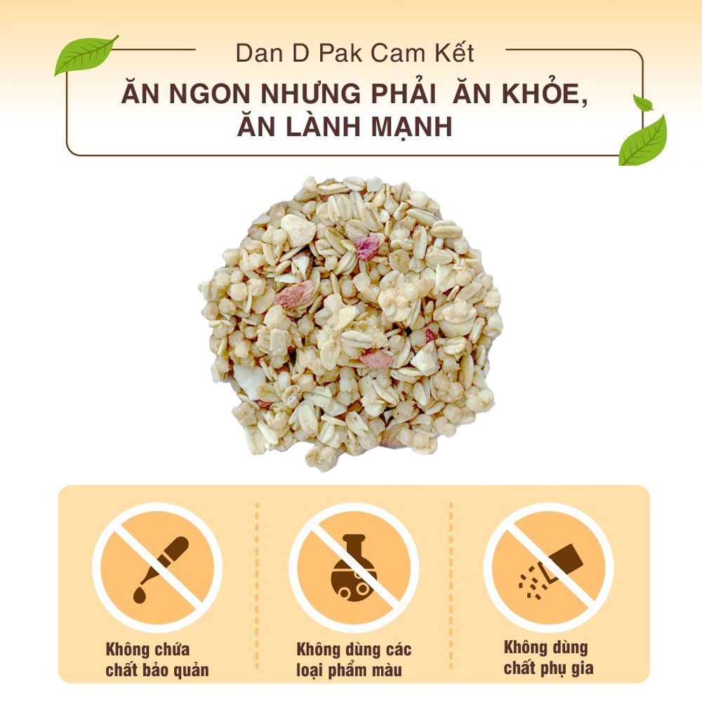 Hạt ngũ cốc Granola Trái Cây 40gr Dan D Pak