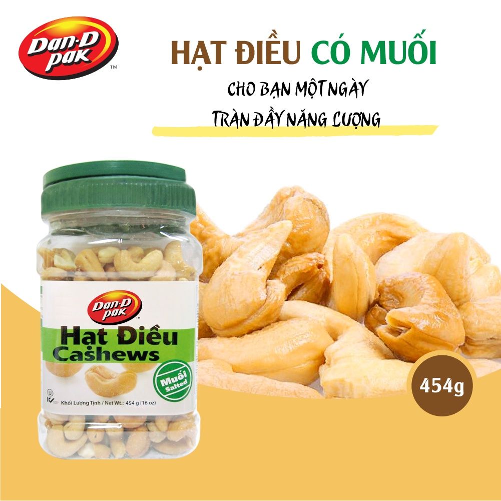 Hạt điều có muối  454g Dan D Pak