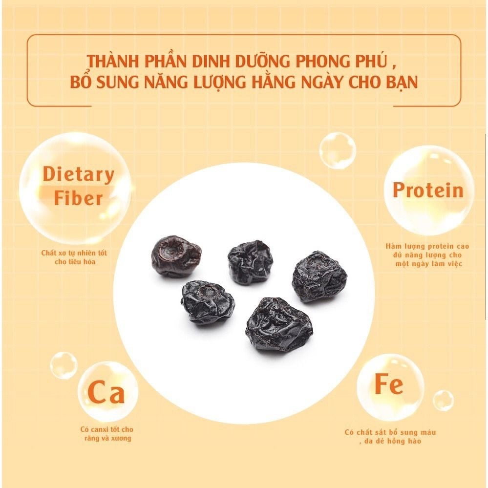 Thùng việt quất khô nhập khẩu 100g x 12 gói Dan D Pak