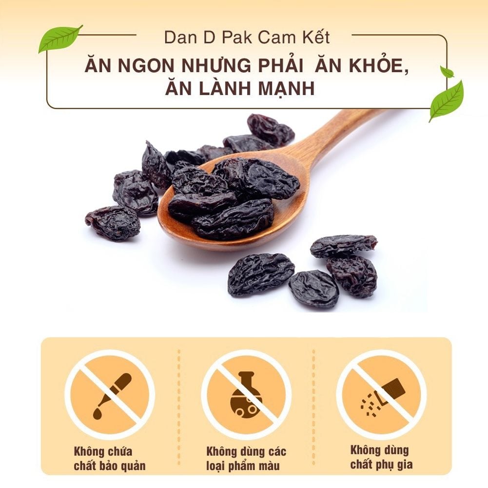 Nho đen tự nhiên nhập khẩu 454g Dan D Pak