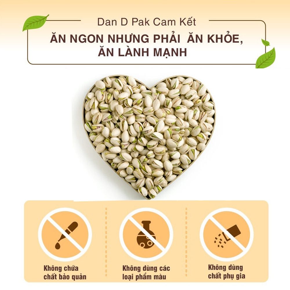 Hạt dẻ cười sấy muối ăn vặt phù hợp mọi lứa tuổi 160g Dan D Pak