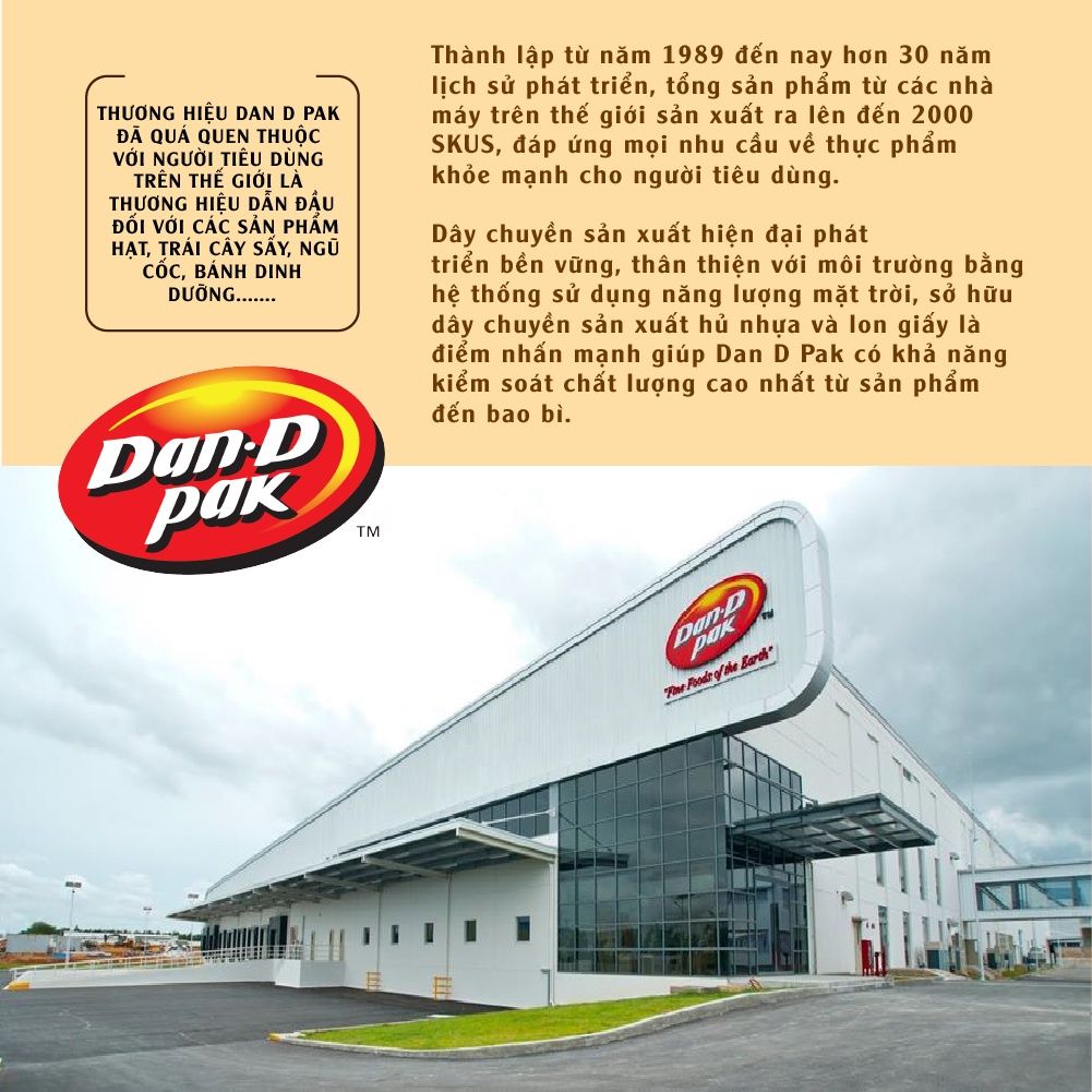 Chuối sấy siêu giòn thơm ngon, bổ sung năng lượng, ăn vặt không tăng cân 170g  và 500g Dan D Pak